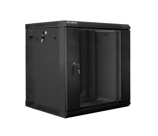 LANBERG Szafa instalacyjna wisząca dwusekcyjna 19'' 12U 600X600mm czarna WF02-6612-10B - 455649 - zdjęcie 3